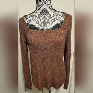 Warehouse Brand Lace Trim‎ Lightweight Ribbed Sweater Sz 18